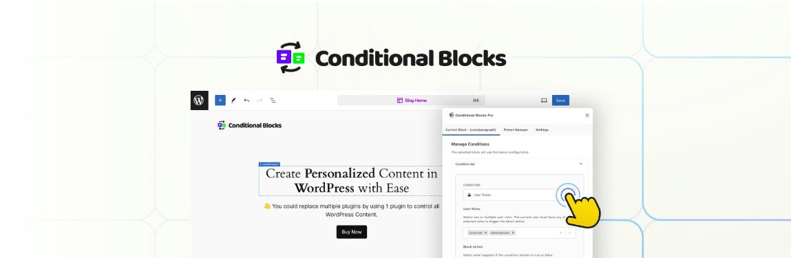 Conditional Blocks plugin