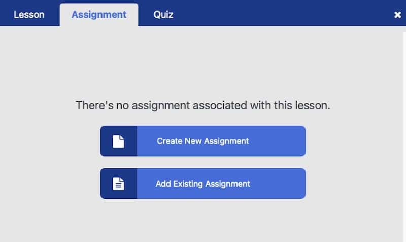 A screenshot of the dialog for creating a new assignment within the LifterLMS WordPress plugin for education.