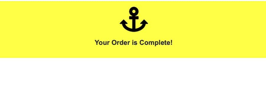 Screenshot of a custom email header.
