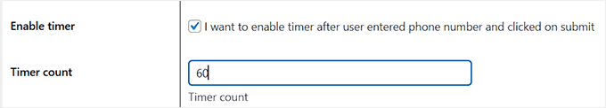 Enable timer