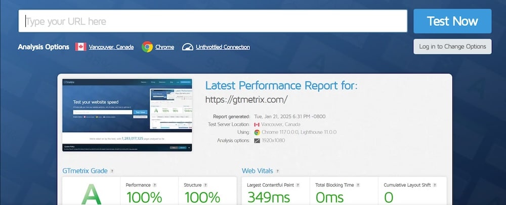 GTmetrix