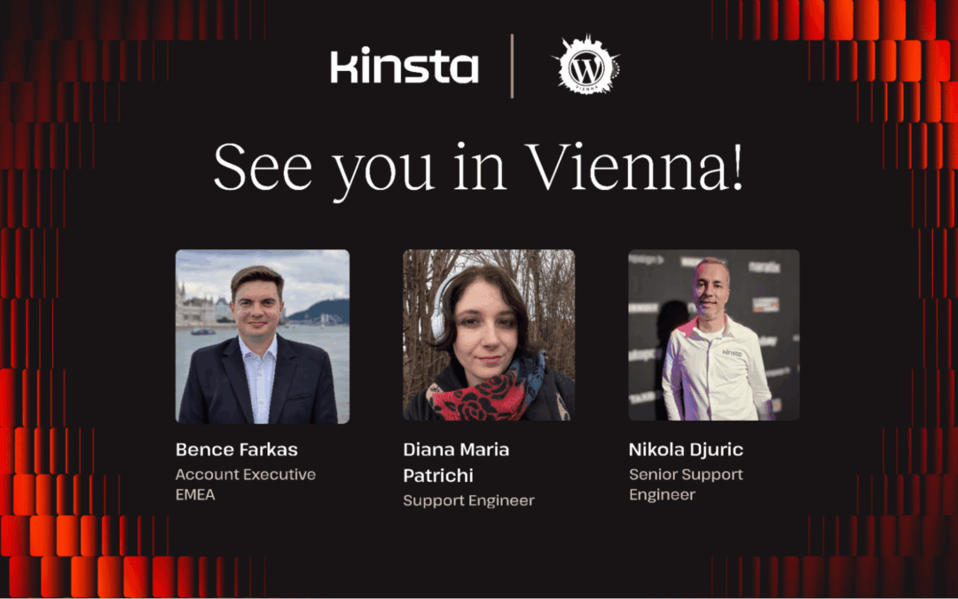 Meet Kinsta at WordCamp Vienna 2025