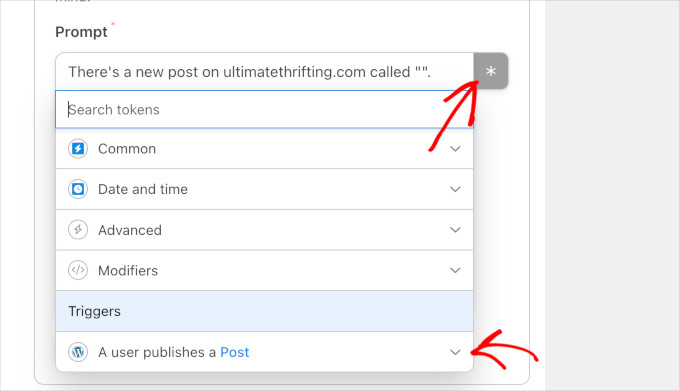 OpenAI token Uncanny Automator