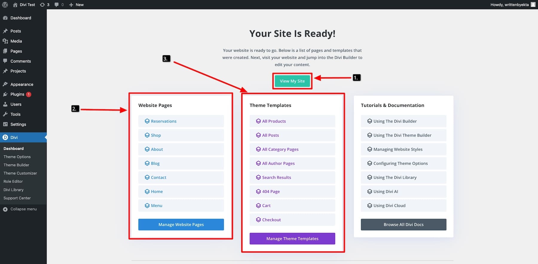 your site is ready