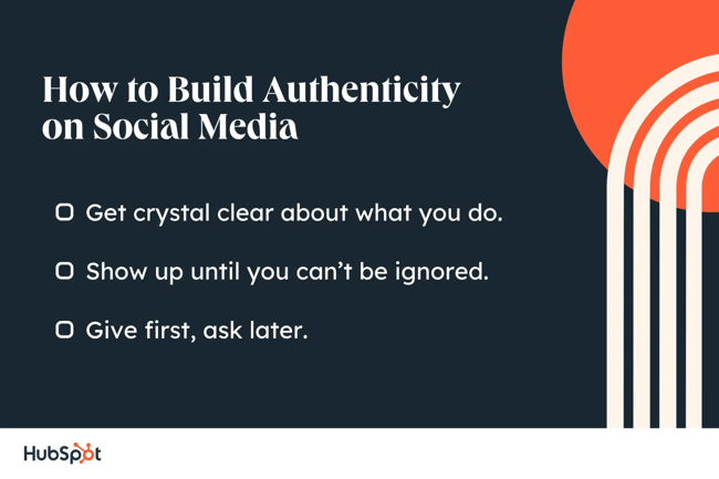 how i built authenticity on my social channels. getting crystal clear about what i do. showing up until i couldn't be ignored. giving first, asking later.