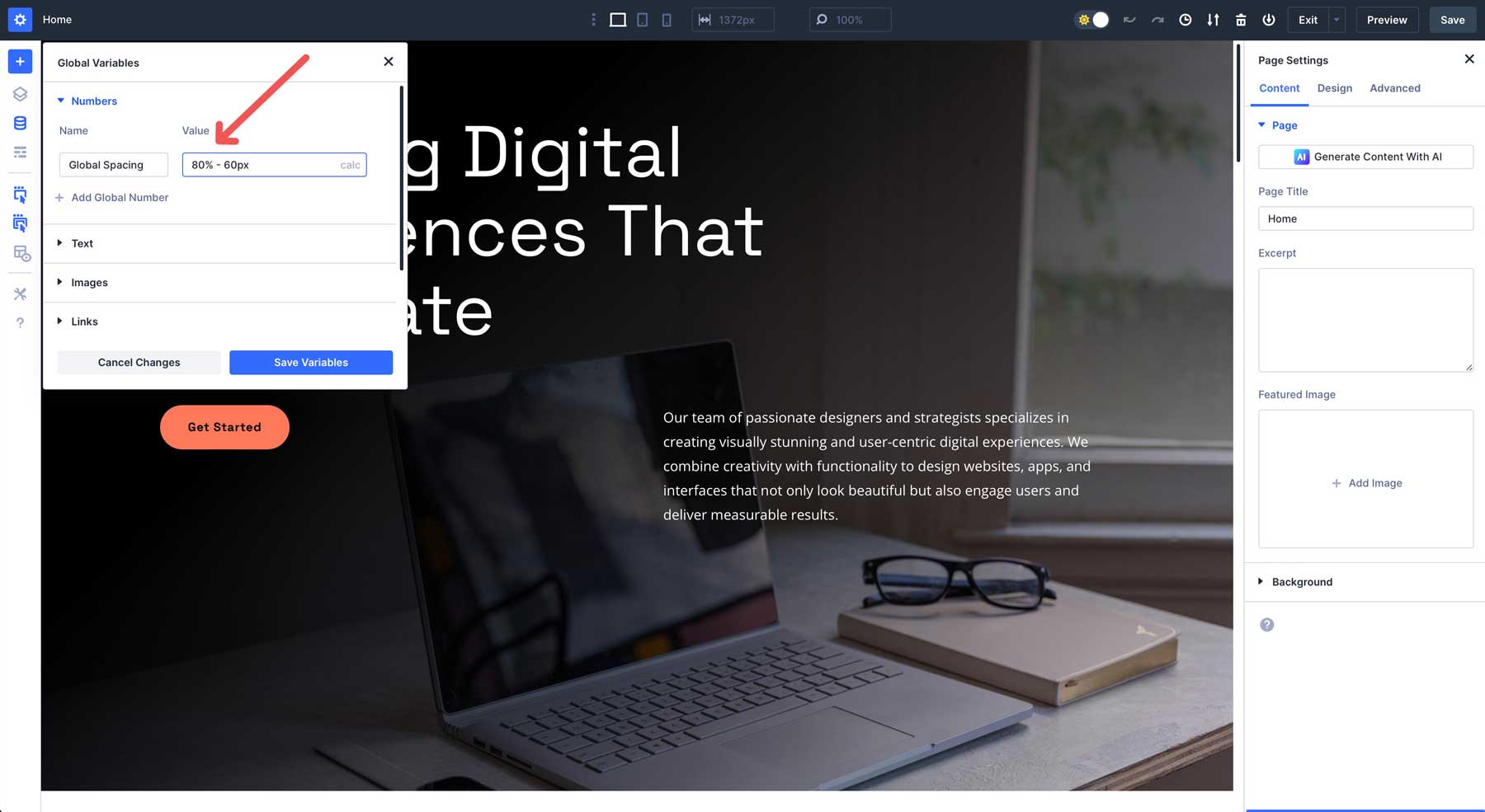 calc() in Divi 5