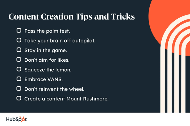 content creation tips and tricks