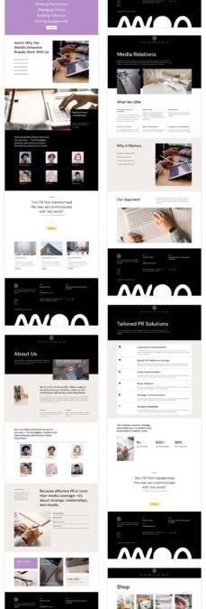 New PR Company Starter Website for Divi (Fast Set up)