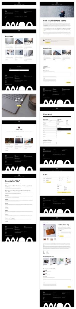 PR Firm starter site for Divi