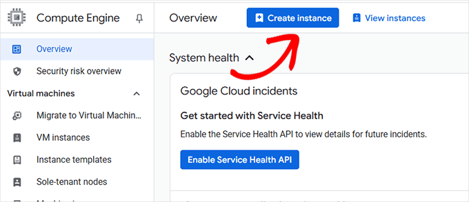 Create a VM instance on Google Cloud