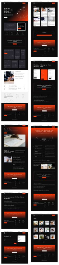 cybersecurity starter site for Divi