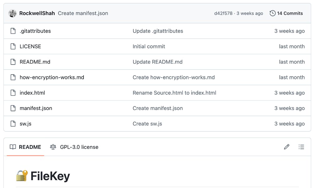 FileKey secure file sharing demo