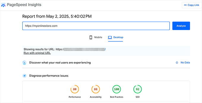 Test your store speed