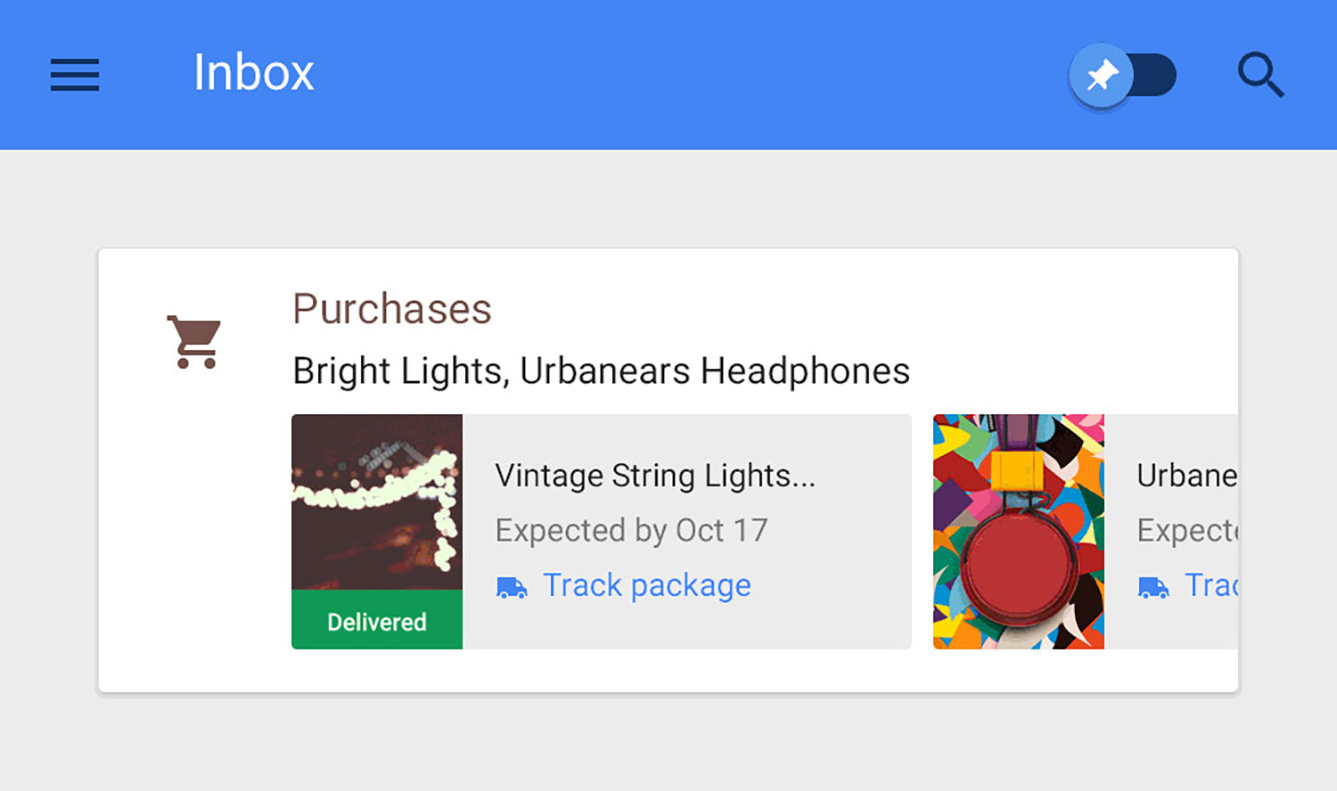 Google Inbox email client