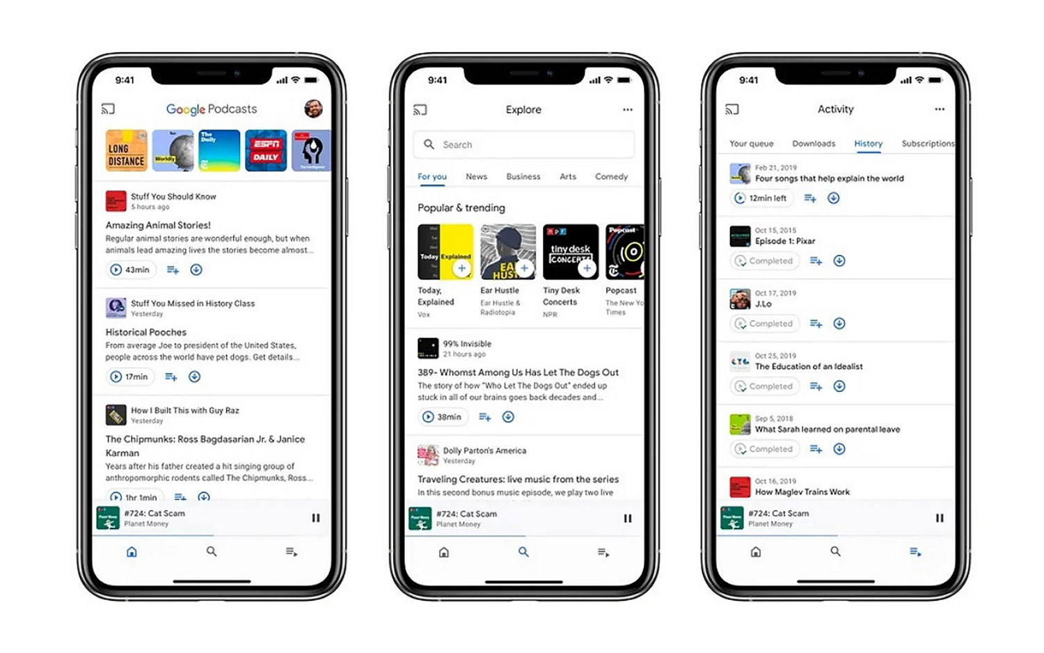 Google Podcasts app