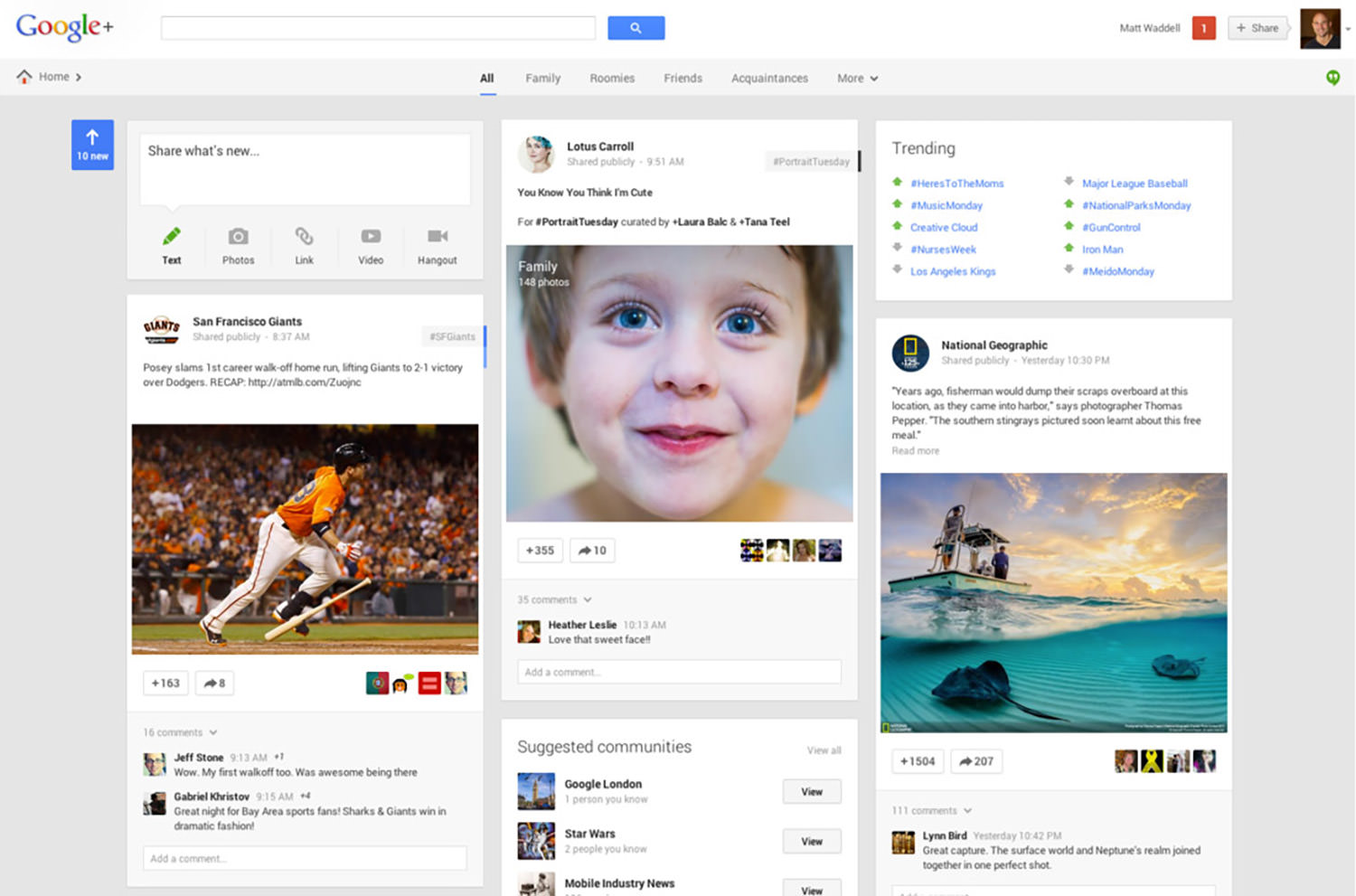 Google+ social network