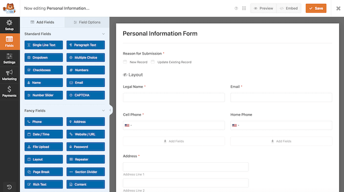 How to comply with important privacy laws using the WPForms drag-and-drop editor