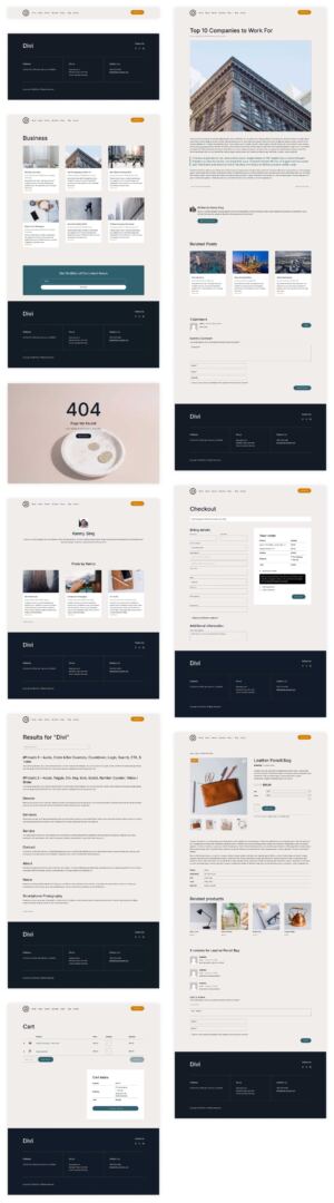 Accountant starter site for Divi