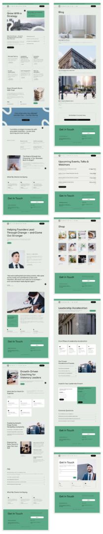 Business Coaching starter site for Divi