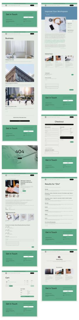 Business Coaching starter site for Divi