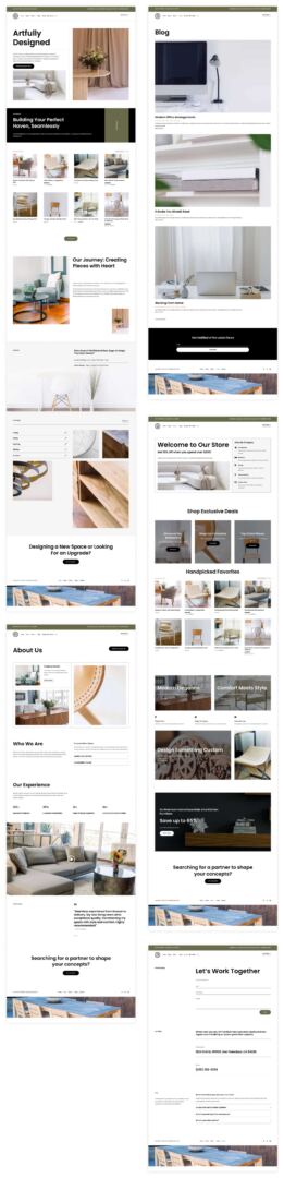 furniture starter site for Divi