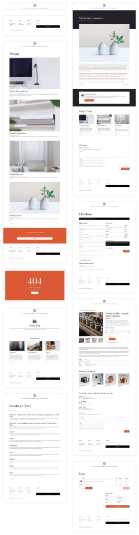Art Gallery starter site for Divi