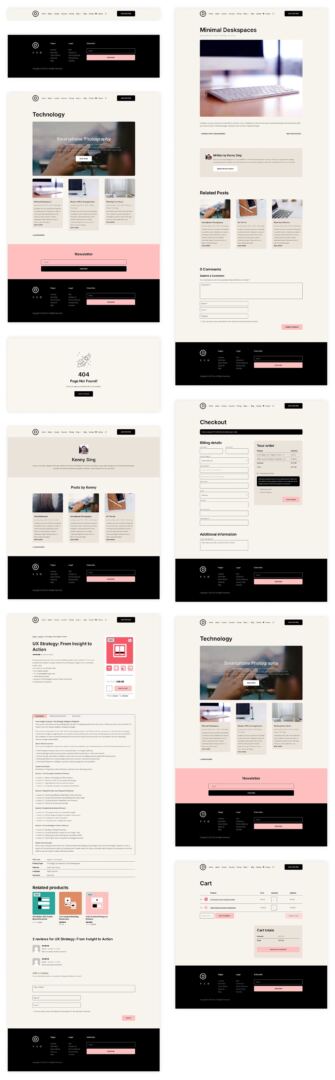 online courses starter site for Divi