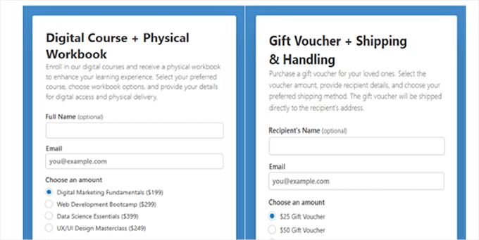 WP Simple Pay - Form templates 