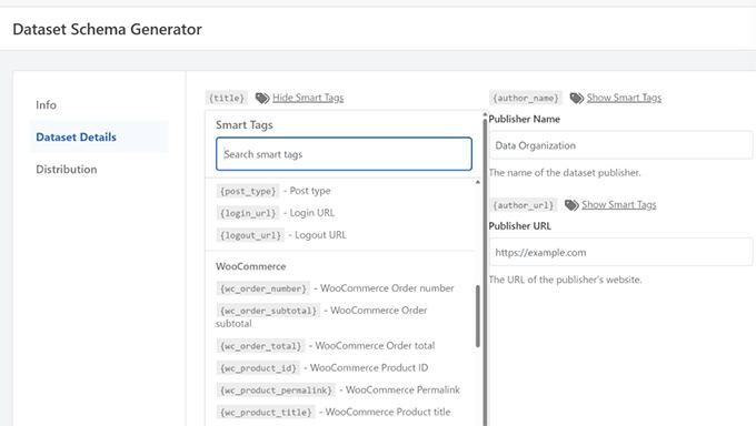 WPCode smart tags