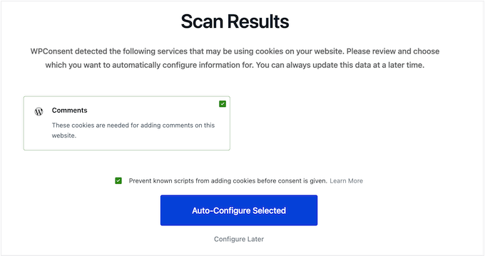 How to scan your WordPress blog or website for cookies 