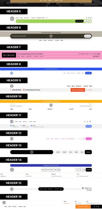 20 Flexbox Headers For Divi 5 (Loose Obtain!)