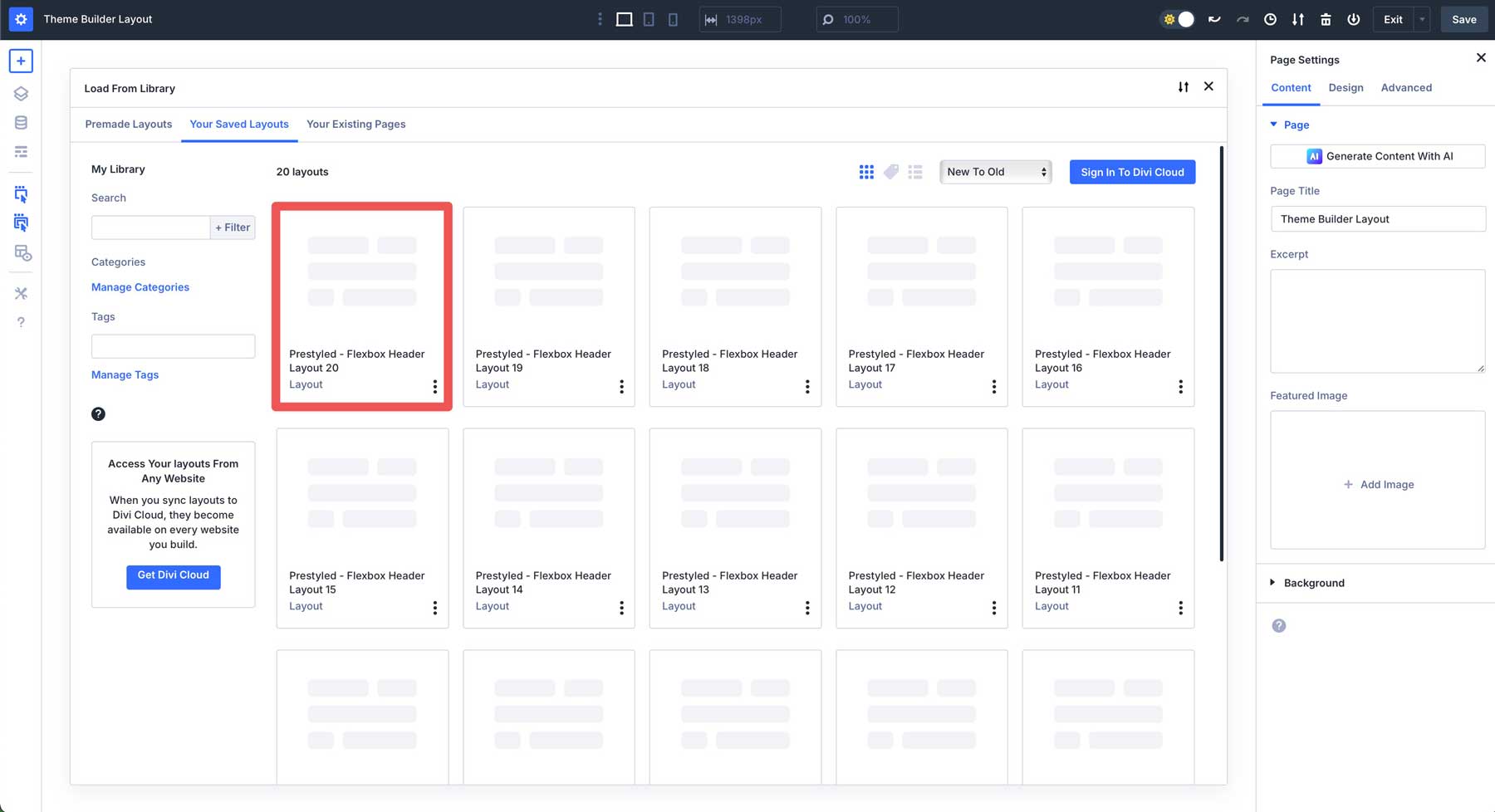 Flexbox Headers For Divi 5