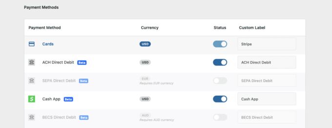 Charitable more payment options