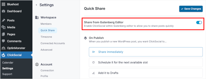 Share from Gutenberg