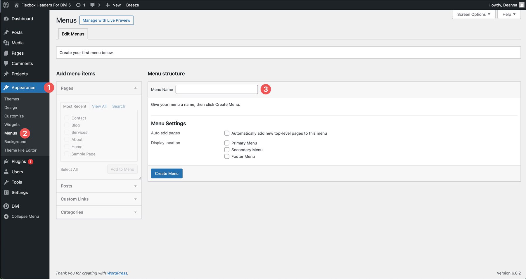 Flexbox headers in Divi 5