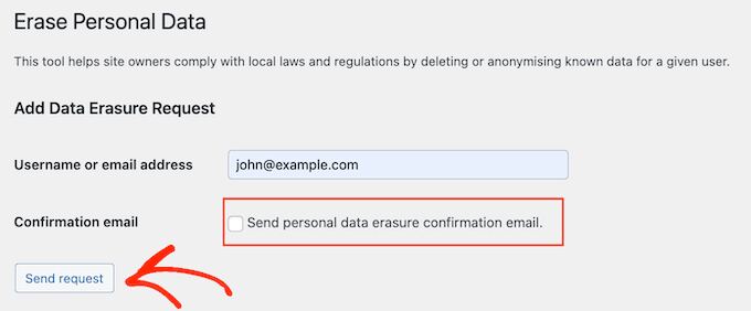 Sending a confirmation email to your customers or users