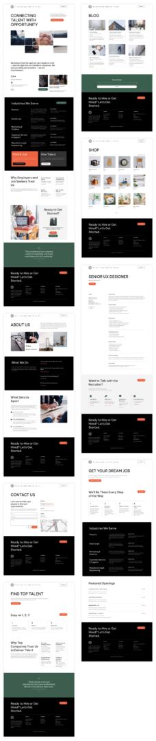 recruiter starter site for Divi