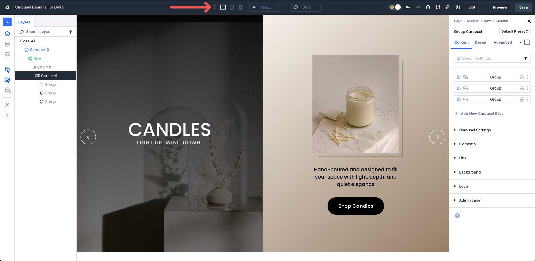 Carousel Designs For Divi 5