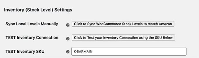Sync WooCommerce and Amazon stock levels