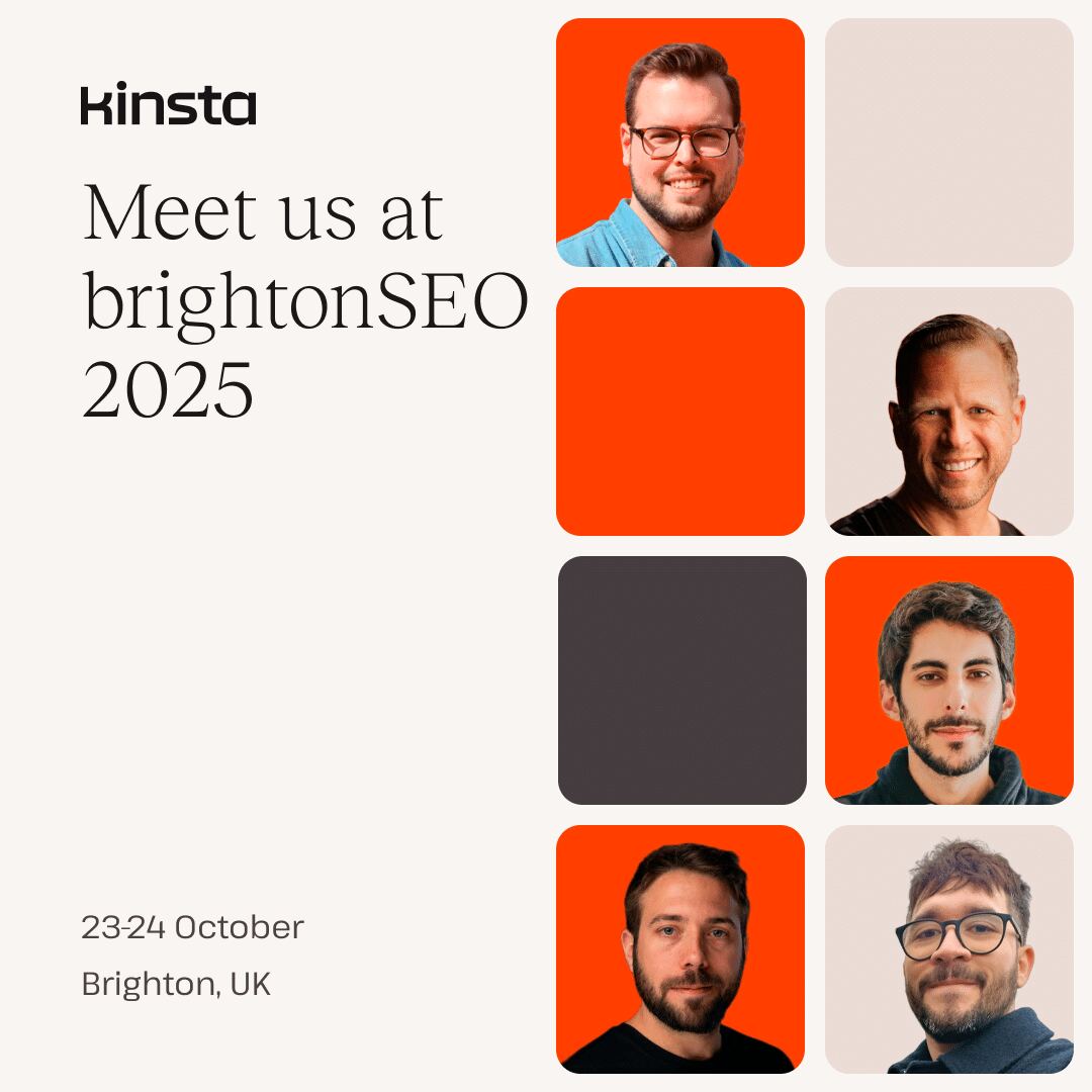 The Kinsta team at brightonSEO