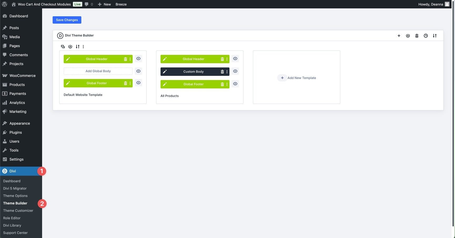 Divi 5 Woo Cart & Checkout Modules