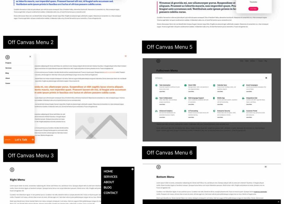 6 Off Canvas Menus For Divi 5 (Unfastened Obtain!)