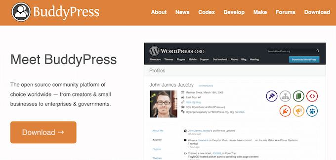 BuddyPress – Best WordPress Community Plugin for Building a Free Social Network