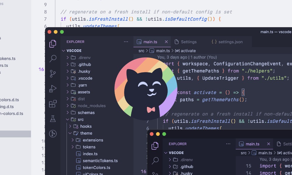 Catppuccin pastel theme colors