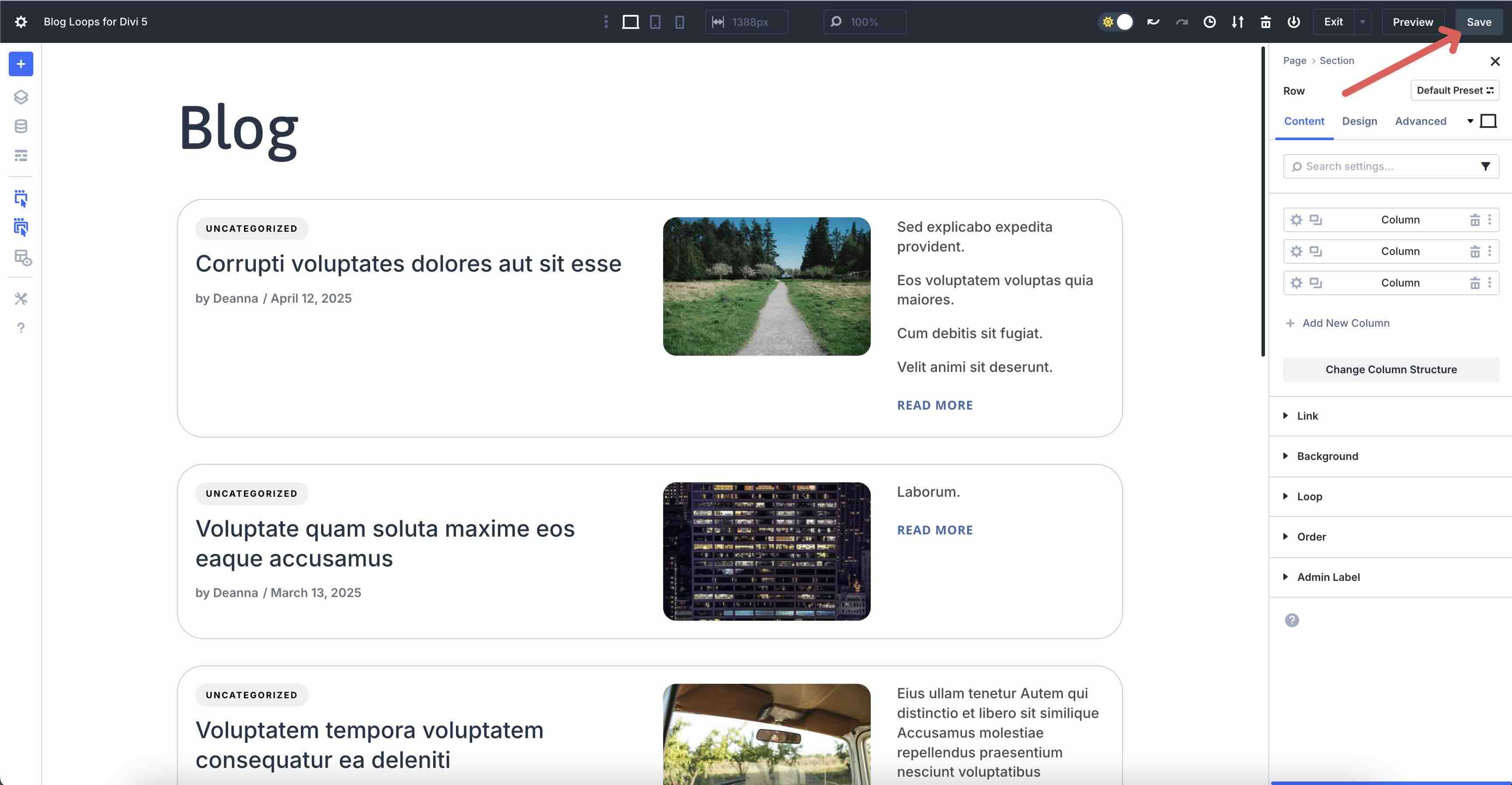 Blog Loops For Divi 5