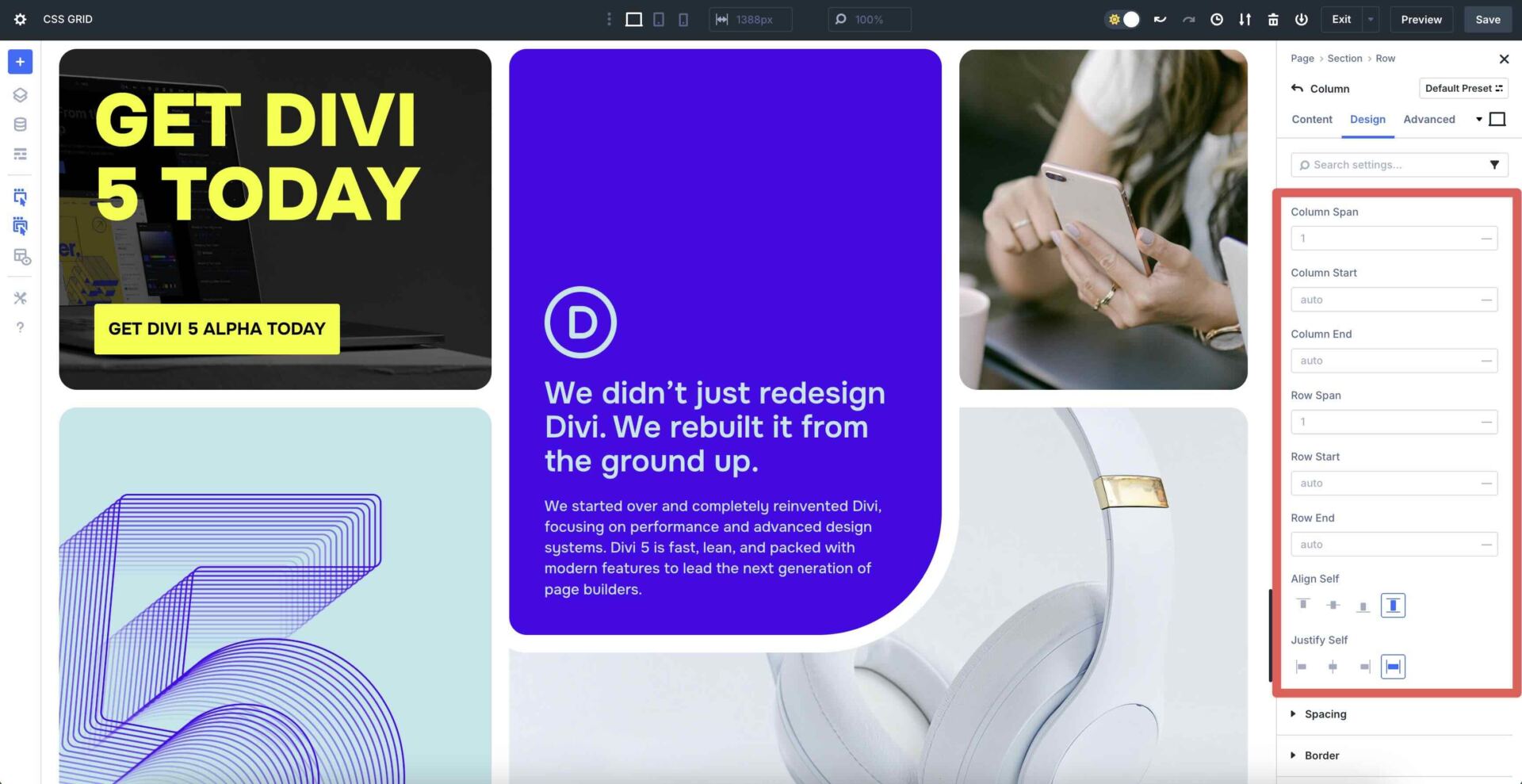 Divi 5 CSS Grid