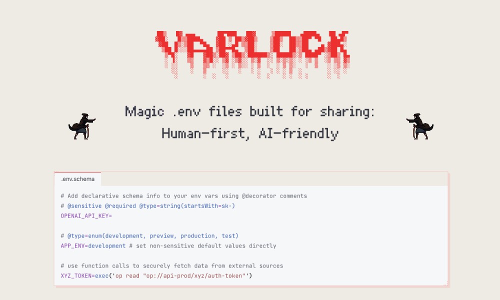 Varlock environment variable management tool