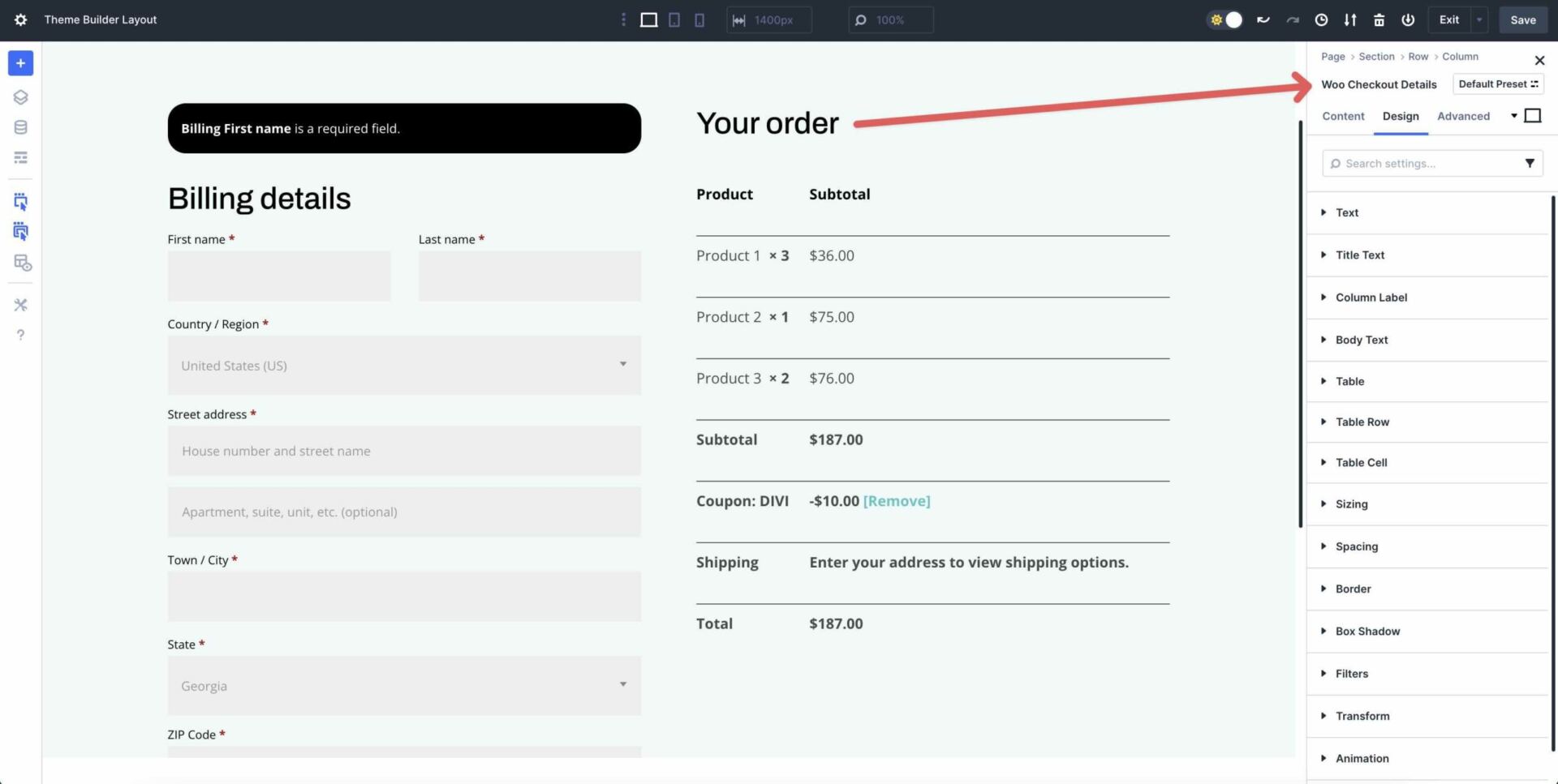 Divi 5 Woo Cart & Checkout Modules