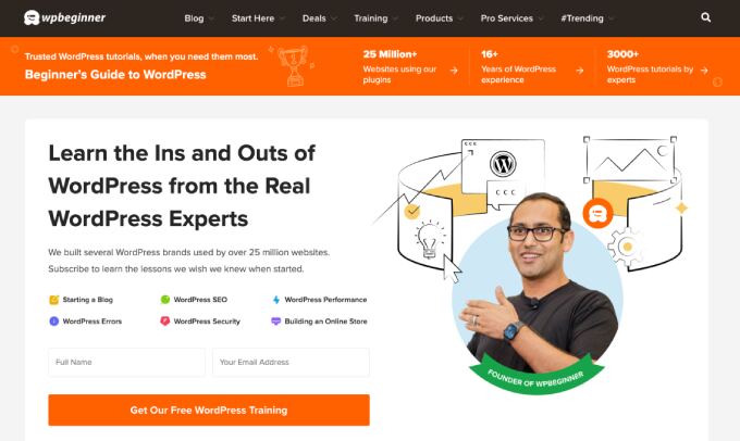 WPBeginner homepage