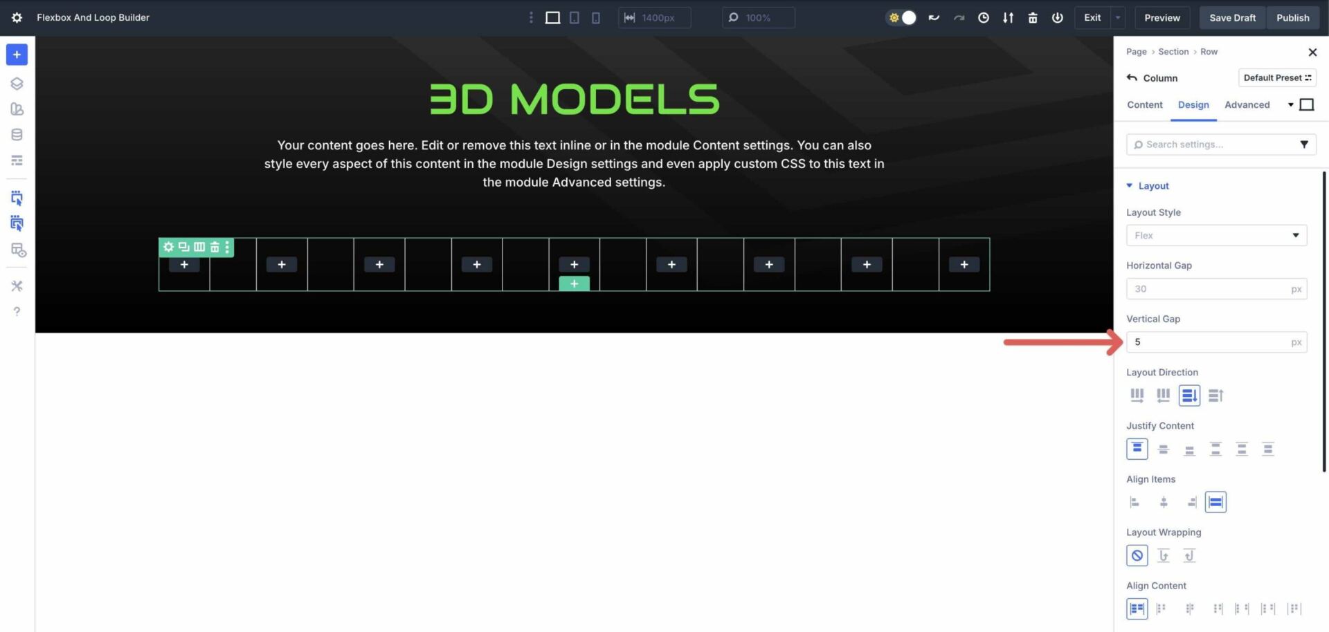 Flexbox & Loop Builder